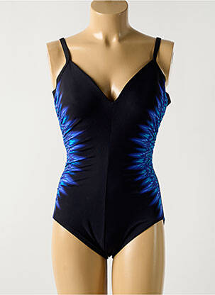 Maillot de bain 1 pièce imprimé fantaisie haut soutien-gorge moulé bleu MIRACLESUIT femme