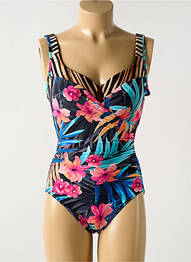 Maillot de bain 1 pièce stretch haut soutien-gorge moulé noir MIRACLESUIT femme