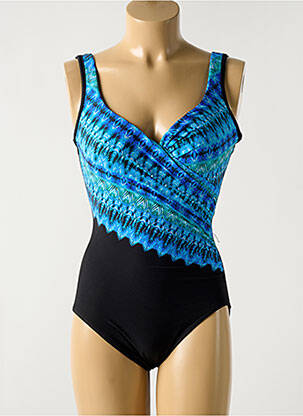 Maillot de bain 1 pièce imprimé fantaisie haut soutien-gorge moulé bleu MIRACLESUIT femme