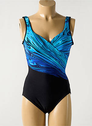 Maillot de bain 1 pièce imprimé fantaisie haut soutien-gorge moulé bleu MIRACLESUIT femme