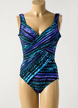 Maillot de bain 1 pièce imprimé fantaisie haut soutien-gorge moulé noir MIRACLESUIT femme