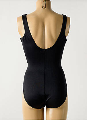 Maillot de bain 1 pièce effet matière satinée haut soutien-gorge moulé noir MIRACLESUIT femme