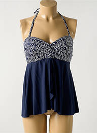 Top de bain imprimé fantaisie bleu MIRACLESUIT femme