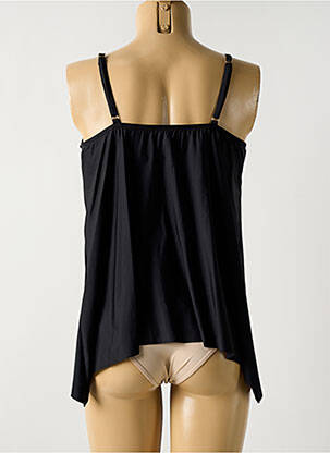 Top de bain effet matière satinée noir MIRACLESUIT femme