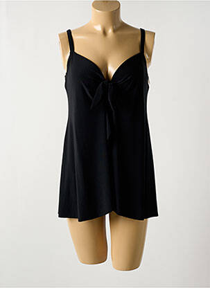Top de bain effet matière satinée noir MIRACLESUIT femme