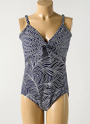Maillot de bain 1 pièce imprimé fantaisie haut soutien-gorge emboitant bleu MIRACLESUIT femme