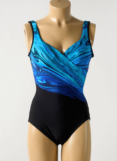 Maillot de bain 1 pièce imprimé fantaisie haut soutien-gorge moulé bleu MIRACLESUIT femme