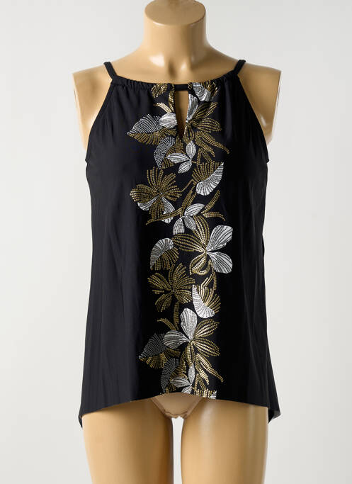 Top de bain effet matière satinée noir MIRACLESUIT femme