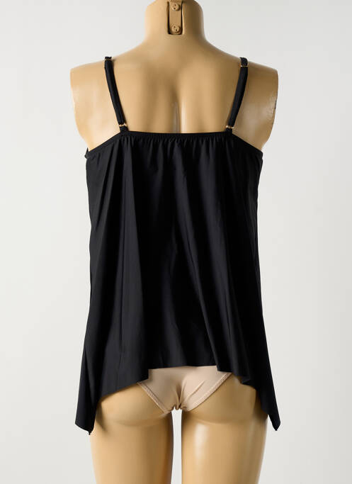 Top de bain effet matière satinée noir MIRACLESUIT femme