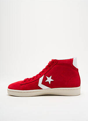 Baskets nubuck bout rond rouge CONVERSE unisexe