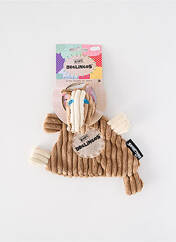 Doudou marron LES DEGLINGOS pour enfant seconde vue