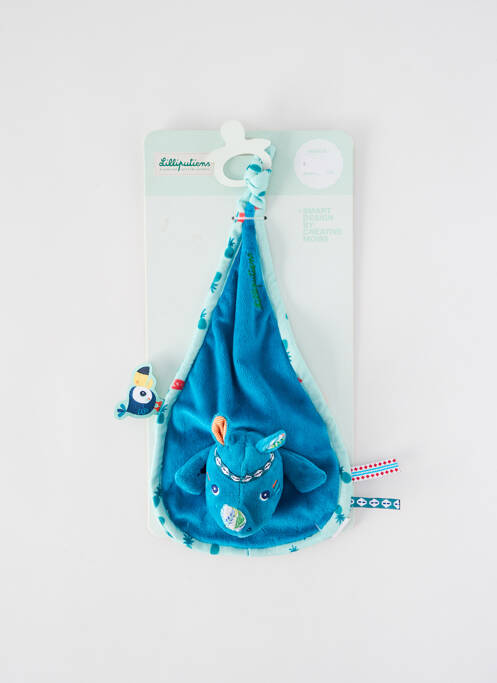 Doudou bleu LILLIPUTIENS pour enfant