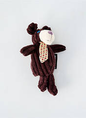Doudou marron LES DEGLINGOS pour enfant seconde vue