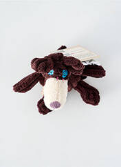 Doudou marron LES DEGLINGOS pour enfant seconde vue