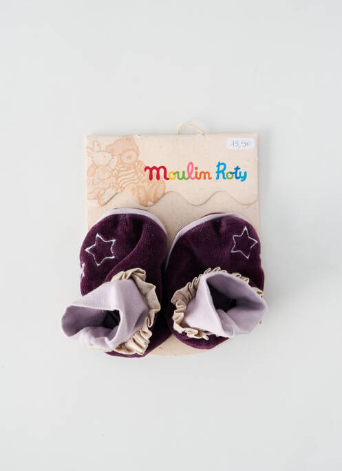 Chaussons/Pantoufles violet MOULIN ROTY pour fille