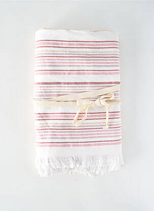 Serviette de plage tissu en éponge rose L'OISEAU BATEAU enfant