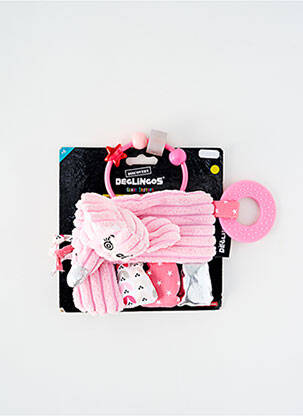 Doudou rose LES DEGLINGOS pour fille