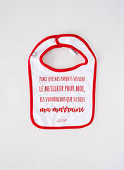 Bavoir blanc BB AND CO pour enfant seconde vue