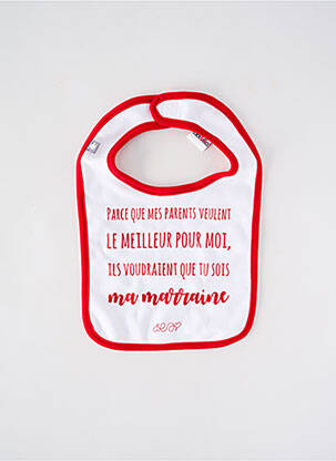 Bavoir blanc BB AND CO pour enfant