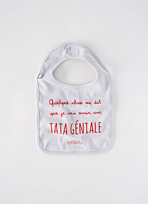 Bavoir blanc BB AND CO pour enfant