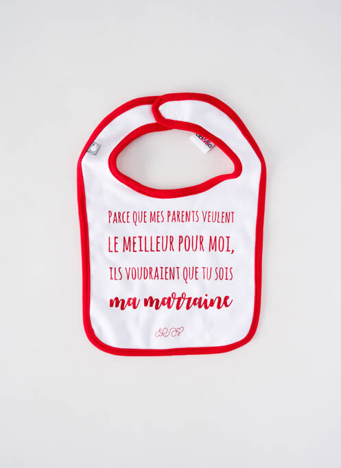 Bavoir blanc BB AND CO pour enfant