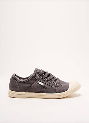 Baskets bout rond talon plat jusqu'à 3cm gris LES TROPEZIENNES PAR M.BELARBI femme