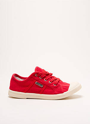 Baskets bout rond talon plat jusqu'à 3cm rouge LES TROPEZIENNES PAR M.BELARBI femme