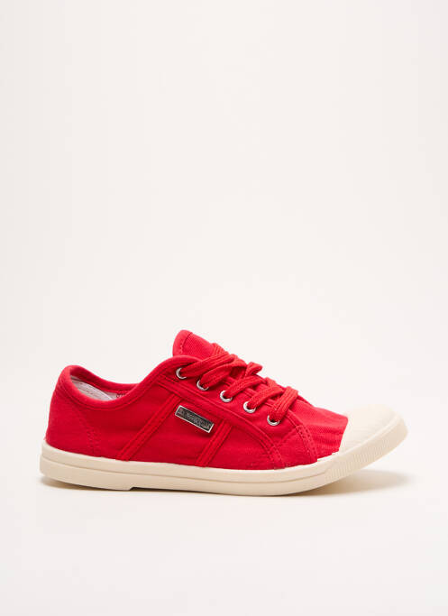 Baskets bout rond talon plat jusqu'à 3cm rouge LES TROPEZIENNES PAR M.BELARBI femme