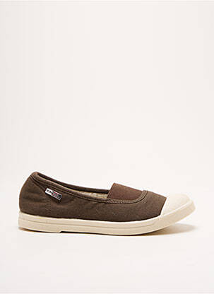 Ballerines bout rond talon plat jusqu'à 3cm marron LES TROPEZIENNES PAR M.BELARBI femme