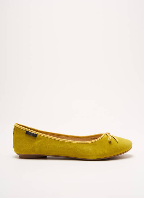 Ballerines chiquet talon plat jusqu'à 3cm jaune LES TROPEZIENNES PAR M.BELARBI femme