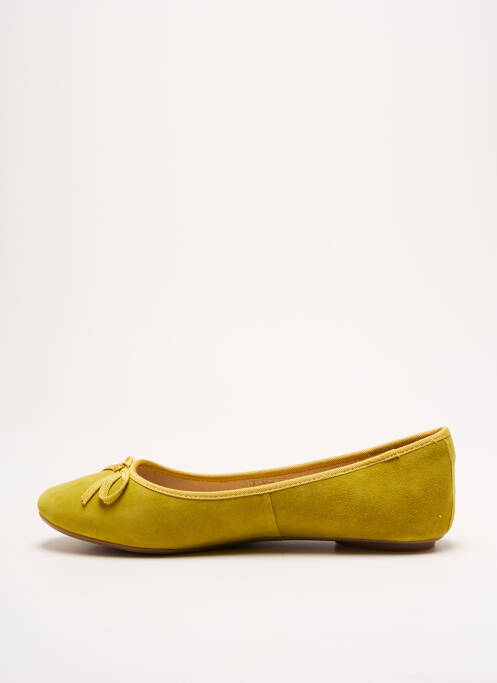 Ballerines chiquet talon plat jusqu'à 3cm jaune LES TROPEZIENNES PAR M.BELARBI femme