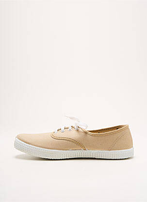 Baskets bout rond bout rond beige VICTORIA unisexe