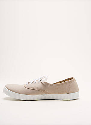 Baskets bout rond bout rond beige VICTORIA unisexe