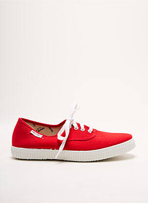 Baskets bout rond bout rond rouge VICTORIA unisexe