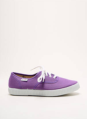 Baskets bout rond bout rond violet VICTORIA unisexe