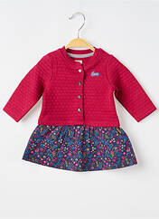 Robe mi-longue rose ELLE EST OU LA MER pour fille seconde vue