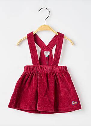 Robe mi-longue rose ELLE EST OU LA MER pour fille