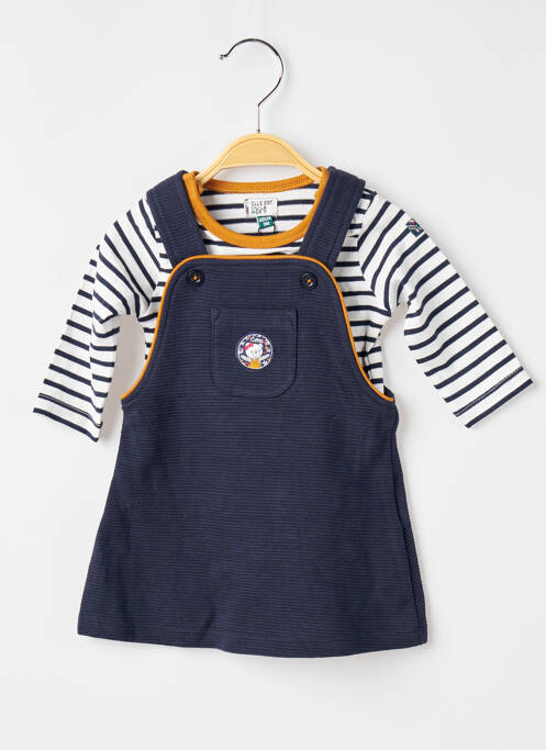 Ensemble robe bleu ELLE EST OU LA MER pour fille