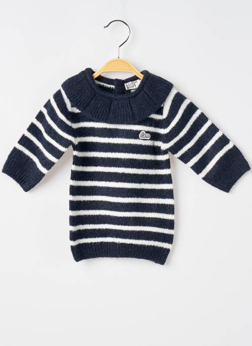 Robe pull bleu ELLE EST OU LA MER pour fille