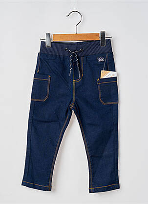 Jeans coupe slim taille élastique taille élastique bleu ELLE EST OU LA MER garcon