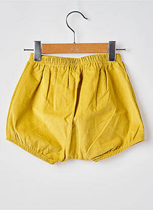 Short stretch taille élastique jaune MOULIN ROTY fille