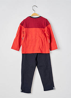 Ensemble pantalon taille élastique orange ELLE EST OU LA MER garçon