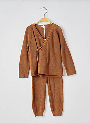 Ensemble pantalon manches longues marron LITTLE DUTCH fille