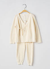 Ensemble pantalon beige LITTLE DUTCH pour fille seconde vue