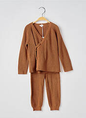 Ensemble pantalon marron LITTLE DUTCH pour fille seconde vue