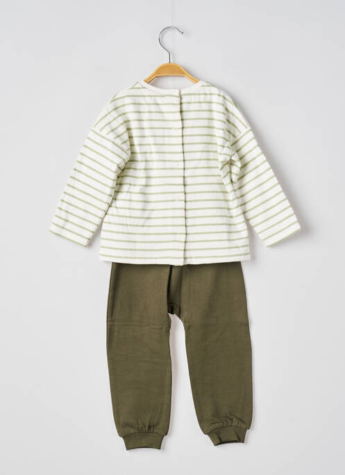 Ensemble pantalon vert ELLE EST OU LA MER pour fille