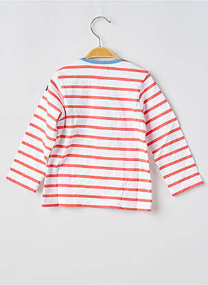 T-shirt manches longues manches longues orange ELLE EST OU LA MER enfant