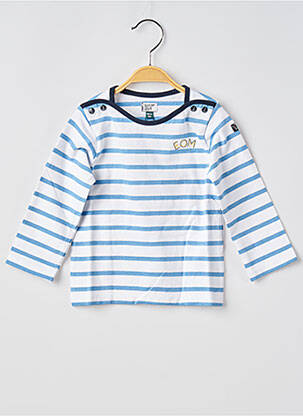 T-shirt manches longues manches longues bleu ELLE EST OU LA MER enfant