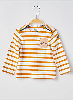 T-shirt manches longues manches longues jaune ELLE EST OU LA MER enfant