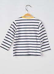 T-shirt bleu fonce ELLE EST OU LA MER pour enfant seconde vue